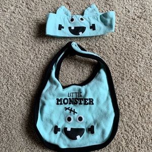 Little Monster Bib and Headband